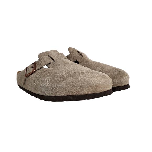Birkenstock Boston Soft Footbed Clogs in Taupe Suede Men's 43 EU 10-10.5 US - Picture 5 of 10